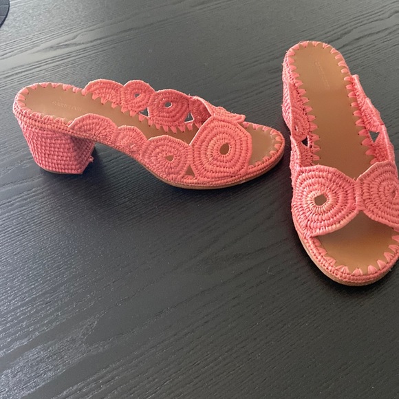 carrie forbes Shoes - NEW never worn Carrie Forbes salmon pink heeled sandals size 8 38